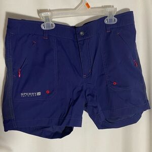 Sperry Top Sider Women's Large Blue Tech Shorts